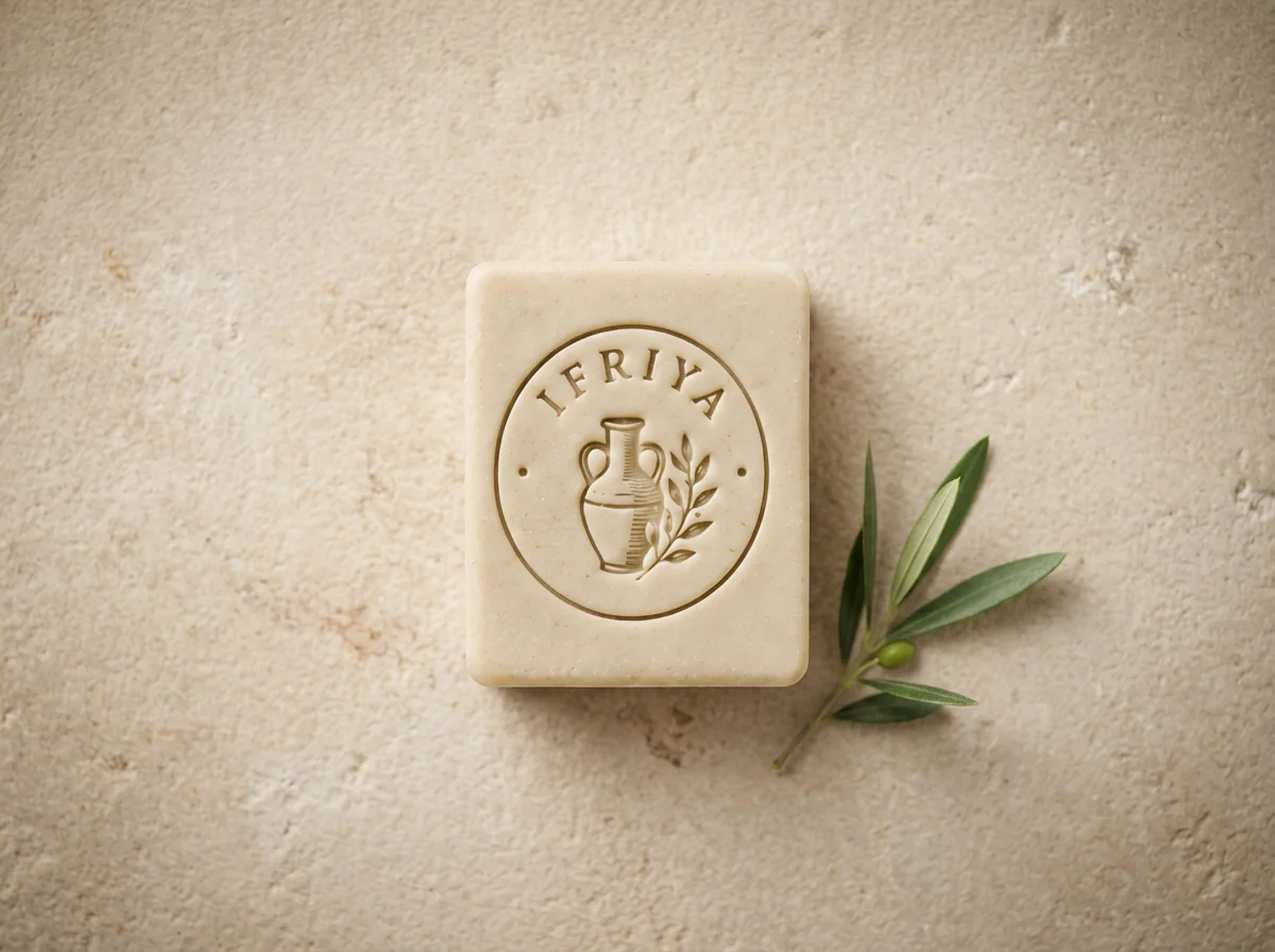 Savon IFRIYA — pain botanique embossé
